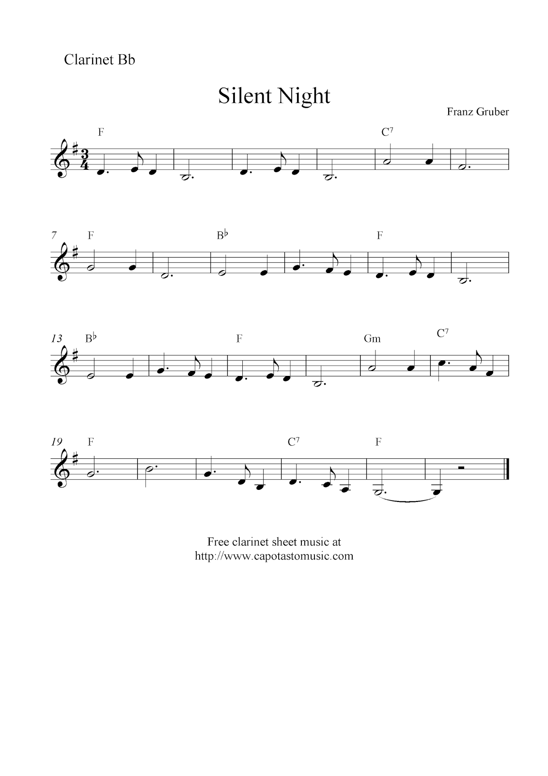 Easy Clarinet Christmas Music - Welcome To Quality Engineering with Free Printable Christmas Sheet Music For Clarinet