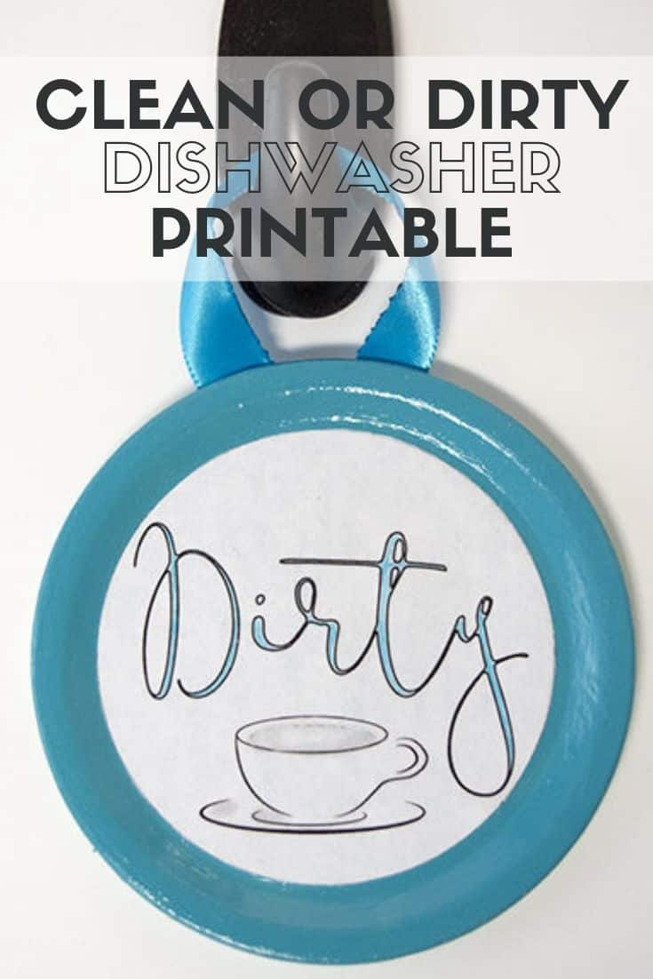 Easy Clean Or Dirty Dishwasher Sign With Free Printable pertaining to Free Printable Clean Dirty Dishwasher Sign