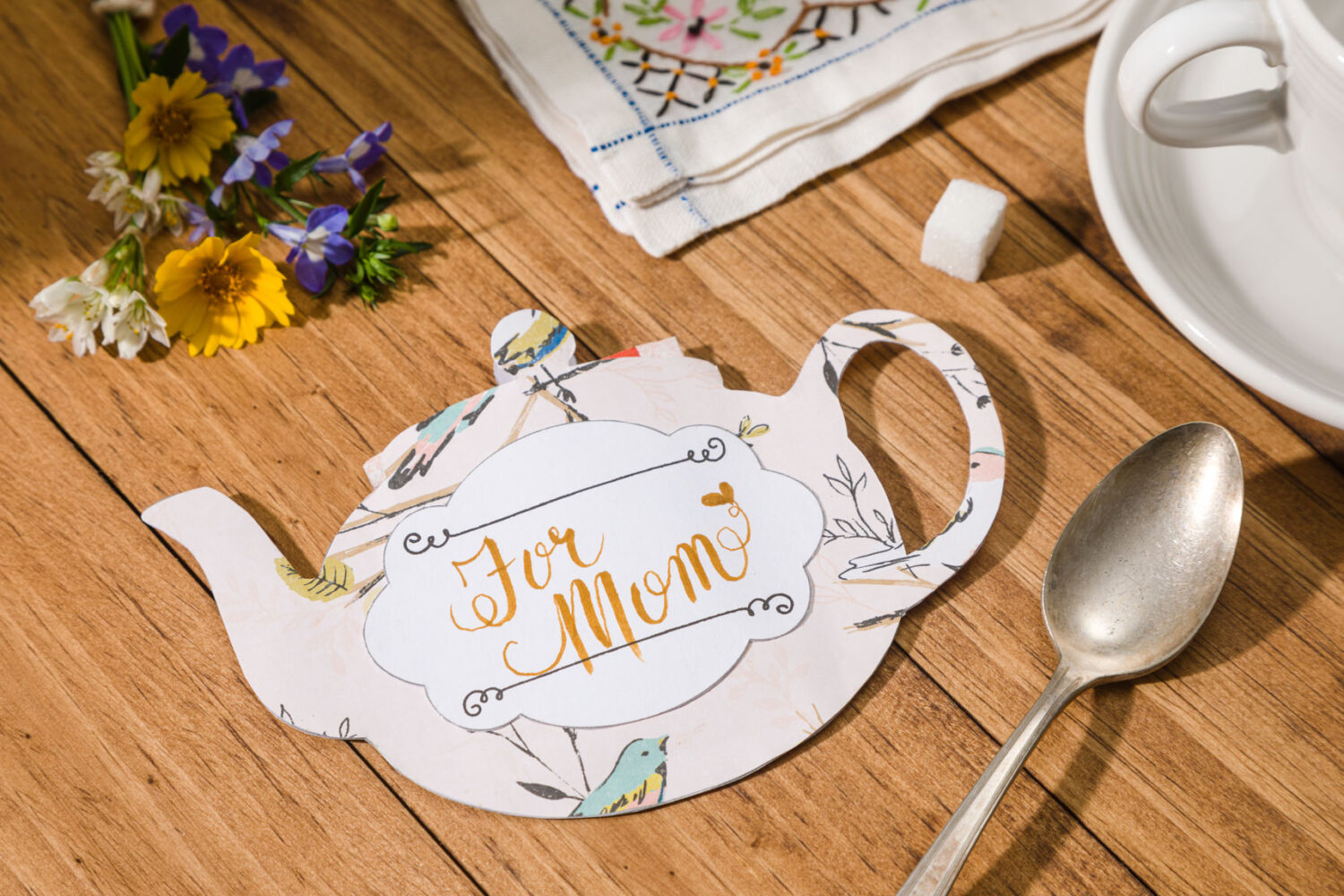 Easy Handmade Card Making Ideas With Free Printable Template within Free Teapot Printable