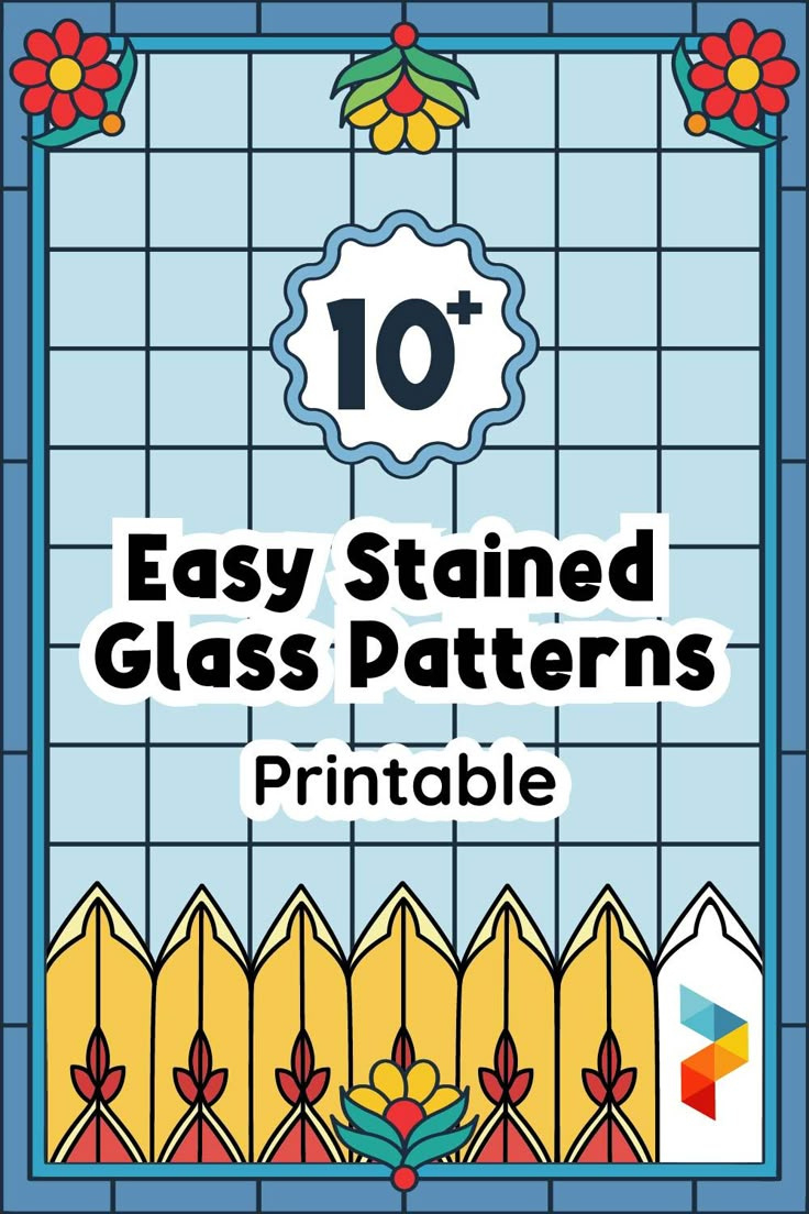 Easy Stained Glass Patterns Free - 10 Free Pdf Printables | Printablee in Free Printable Stained Glass Patterns