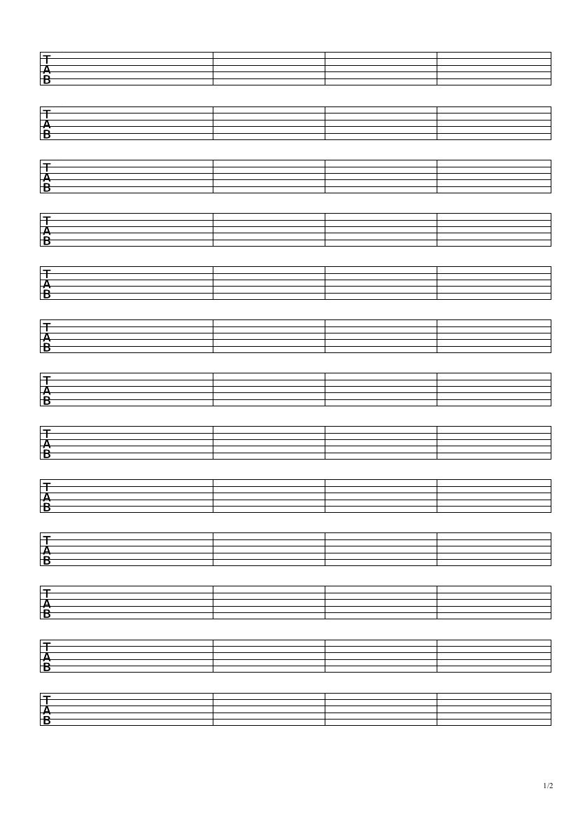 Easy To Follow Free Guitar Tabs For Beginners To Advanced throughout Free Printable Guitar Tabs For Beginners