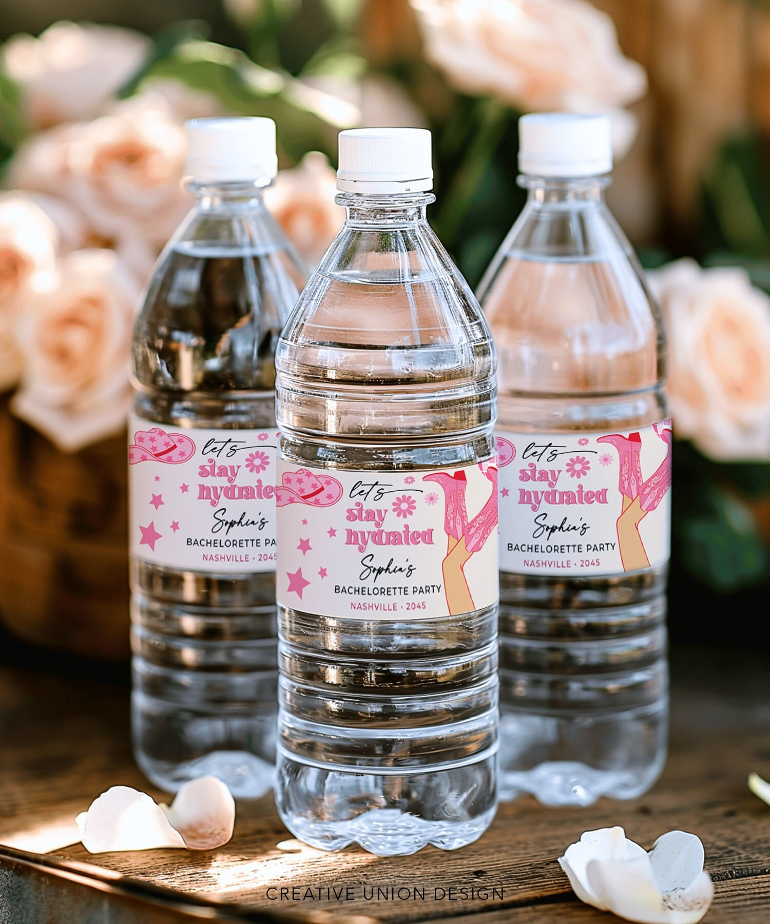 Editable Bachelorette Party Water Bottle Bands, Bachelorette Party with Free Printable Water Bottle Labels Bachelorette