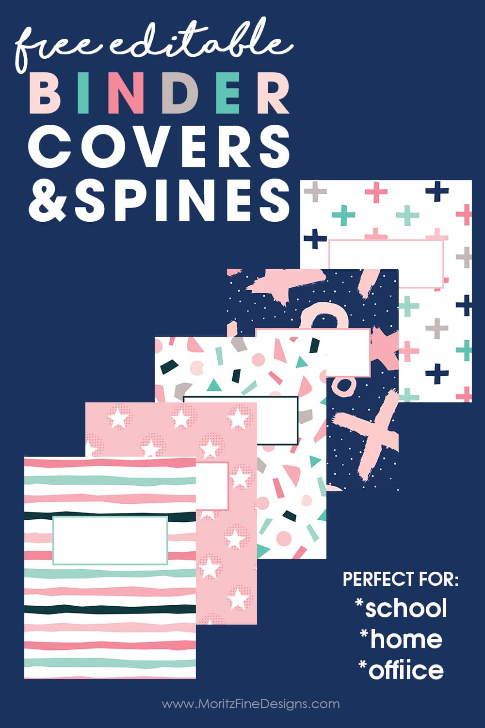 Editable Binder Covers &amp;amp; Spines | Free Printable Download throughout Free Printable Customizable Binder Covers