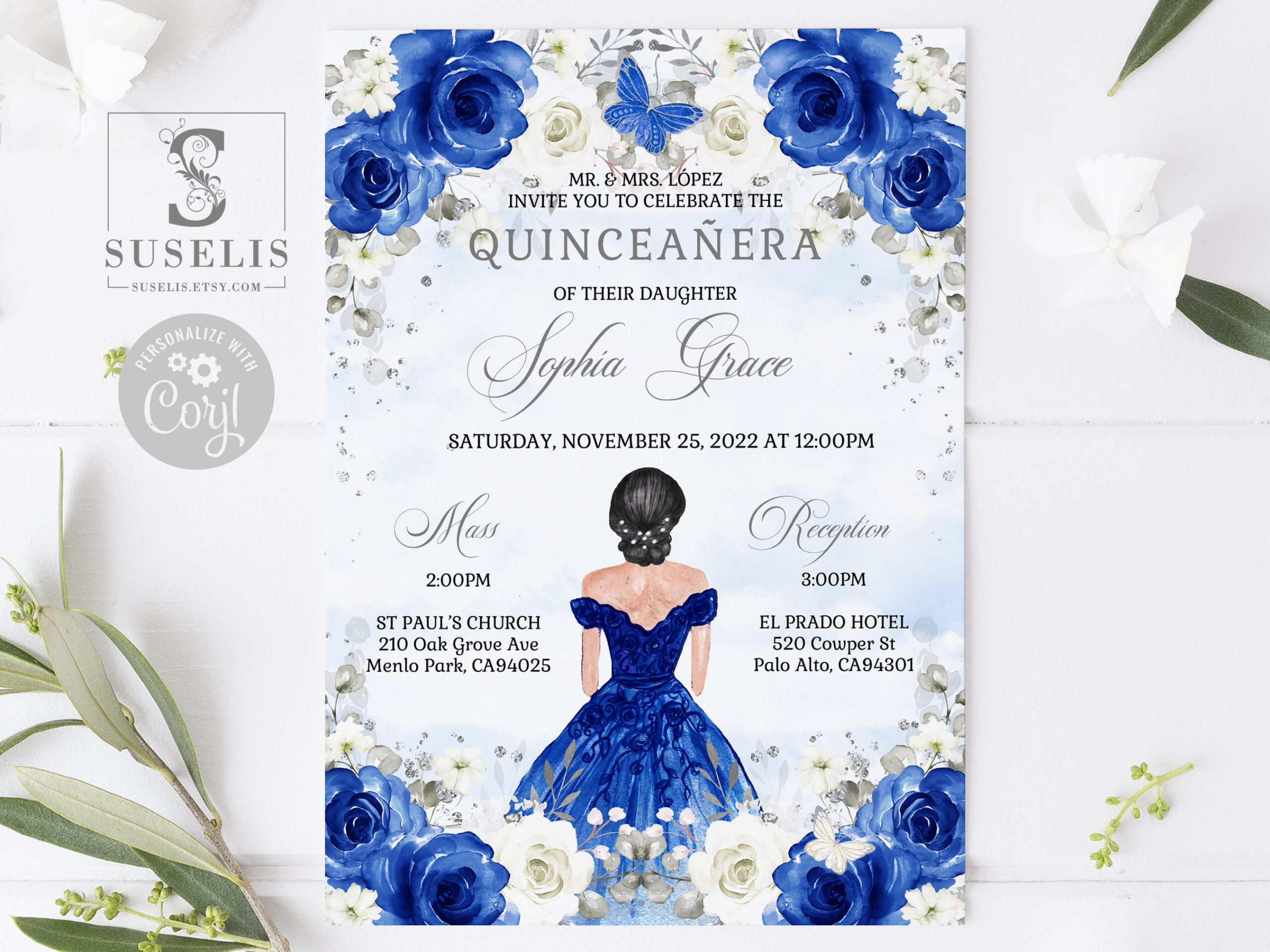 Editable Quinceanera Invitation Template, Lista De Padrinos, Royal within Free Printable Quinceanera Invitations