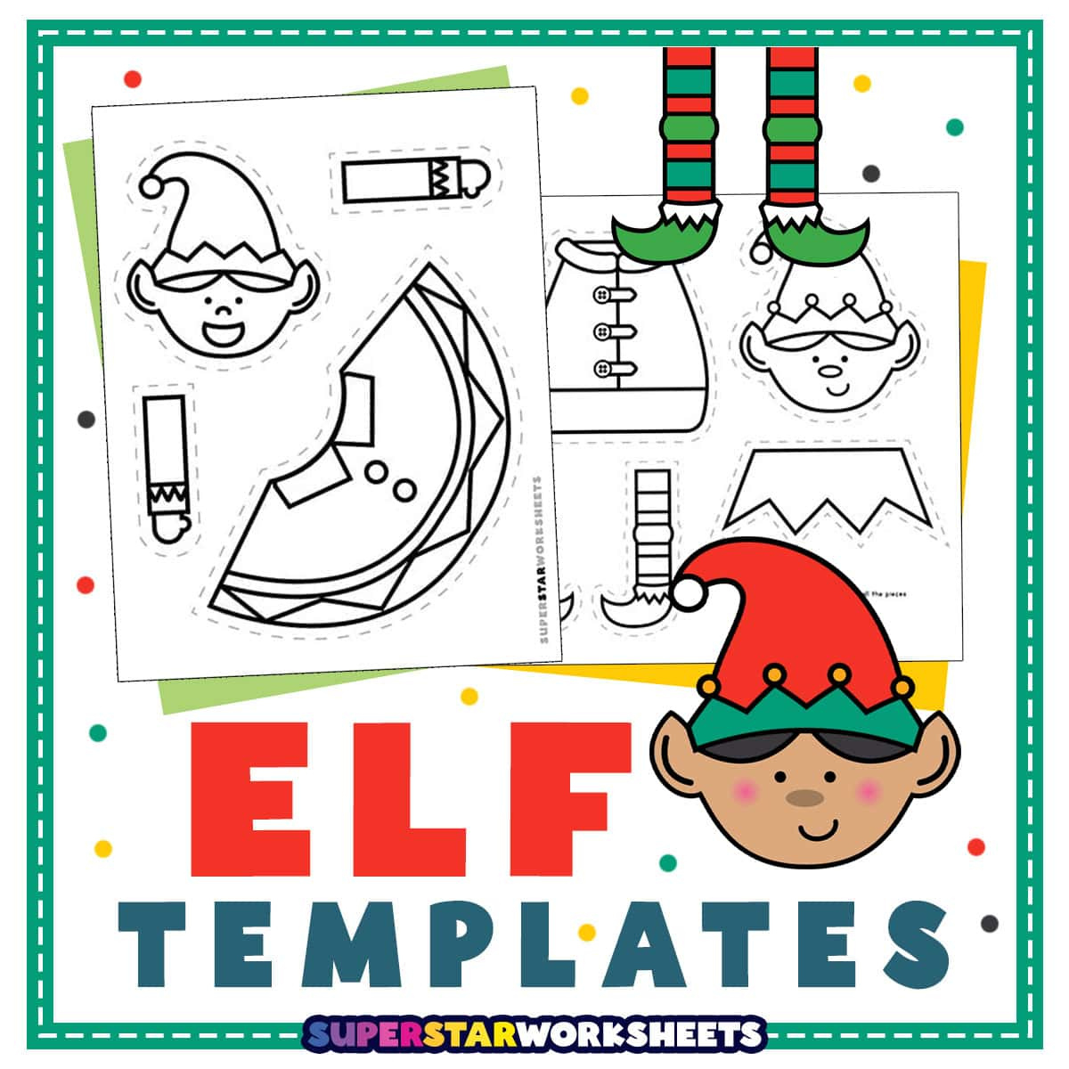 Elf Template - Superstar Worksheets regarding Free Printable Elf Pattern