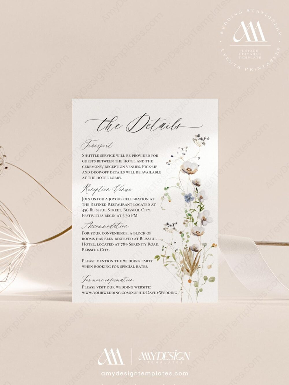 Enclosure Cards - Amy Design Templates in Free Printable Enclosure Cards