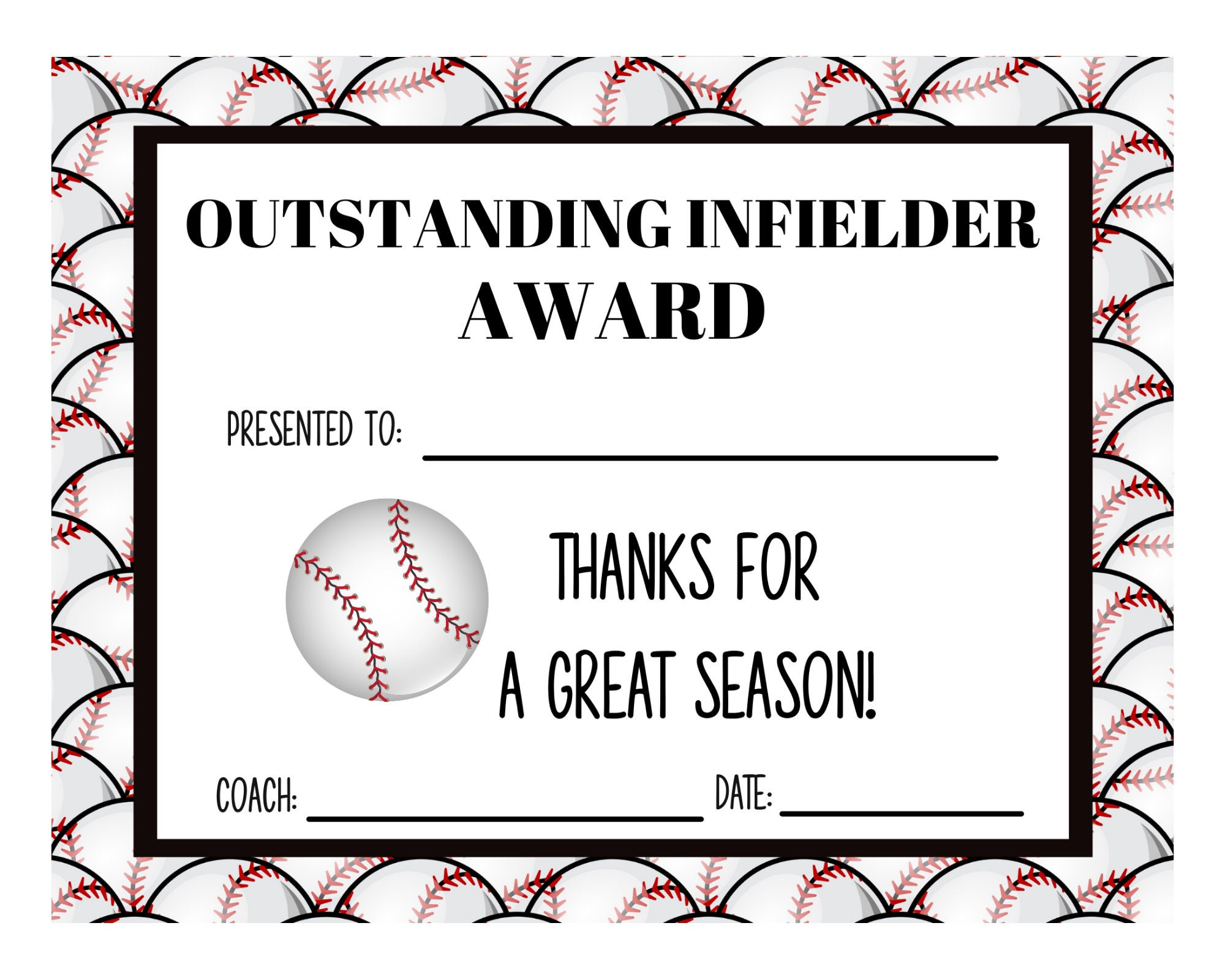 End Of Season Baseball Award Certificates 45 Baseball - Worksheets intended for Free Printable Baseball Certificates