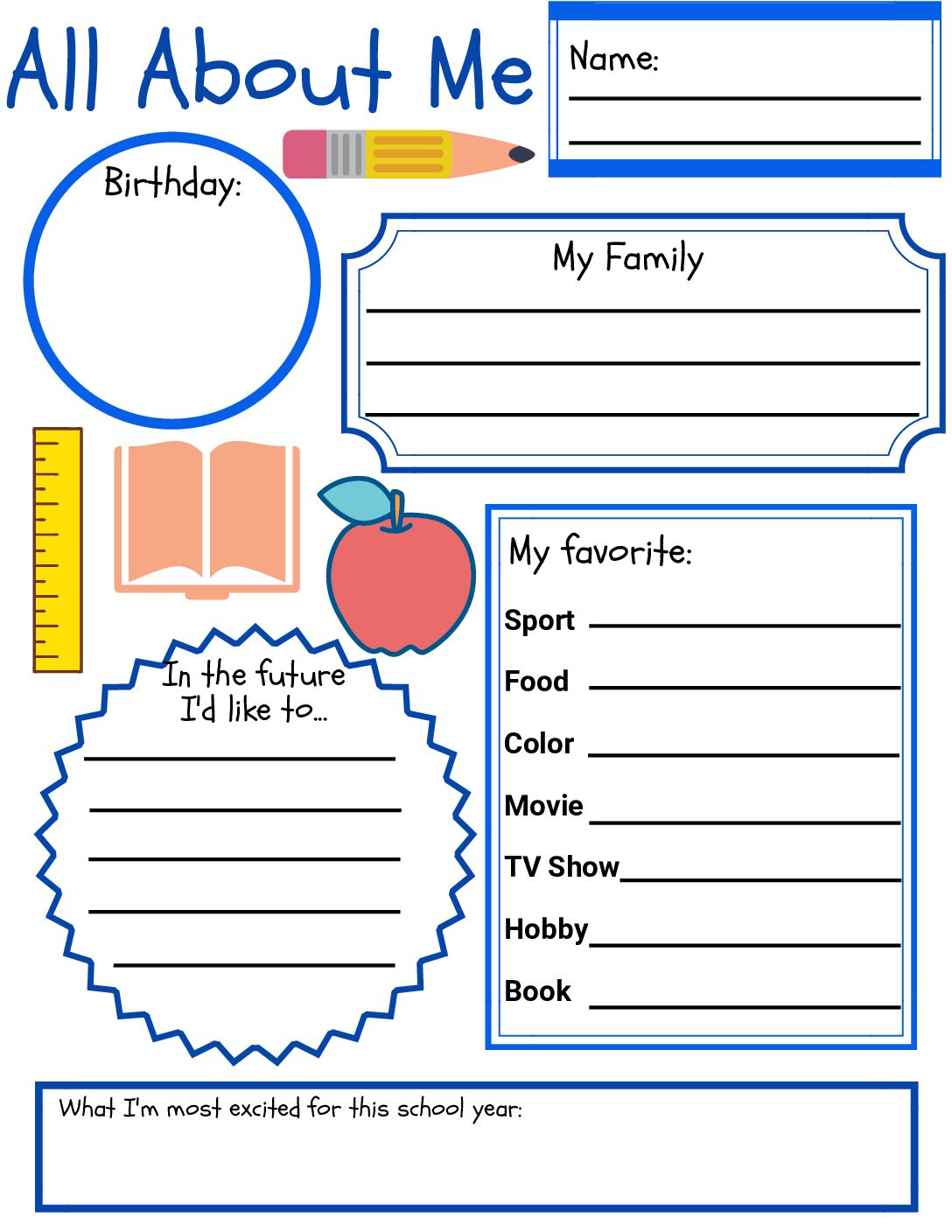 English Efl Worksheet - All About Me - Language Advisor for Free Printable Esl Resources