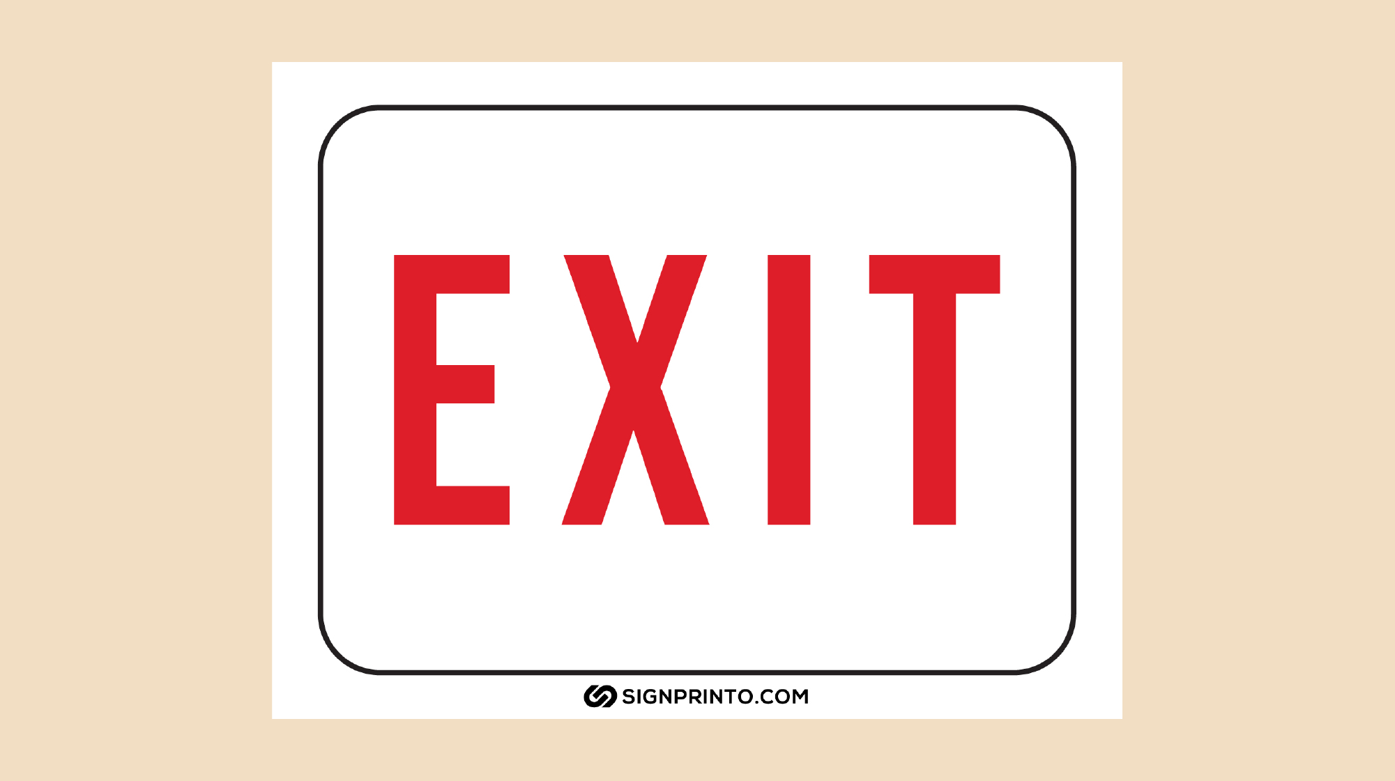 Exit Sign - Download Free Printable Pdf throughout Free Printable Exit Signs