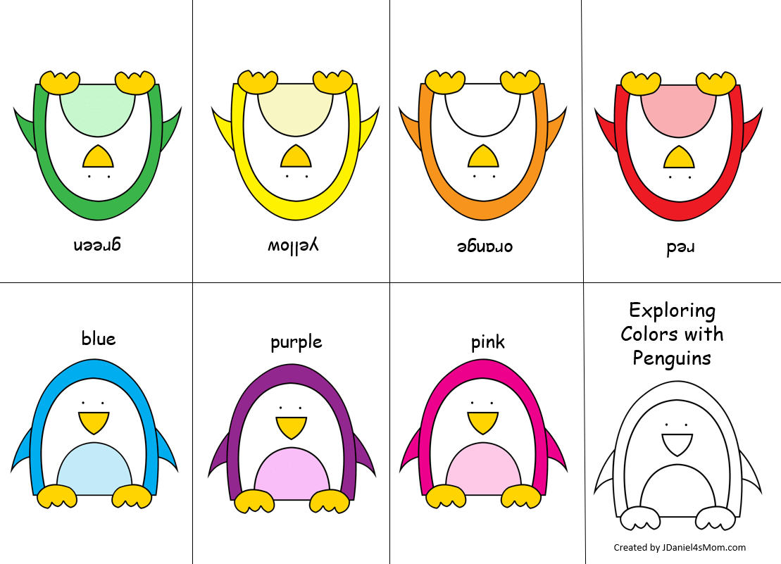 Exploring Colors And Shapes Mini Penguin Books - Jdaniel4S Mom pertaining to Free Printable Penguin Books