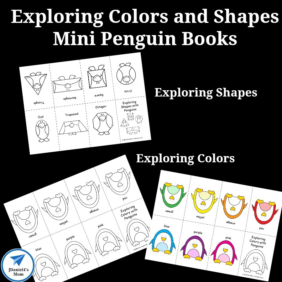 Exploring Colors And Shapes Mini Penguin Books - Jdaniel4S Mom regarding Free Printable Penguin Books