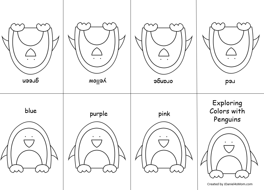 Exploring Colors And Shapes Mini Penguin Books - Jdaniel4S Mom with regard to Free Printable Penguin Books