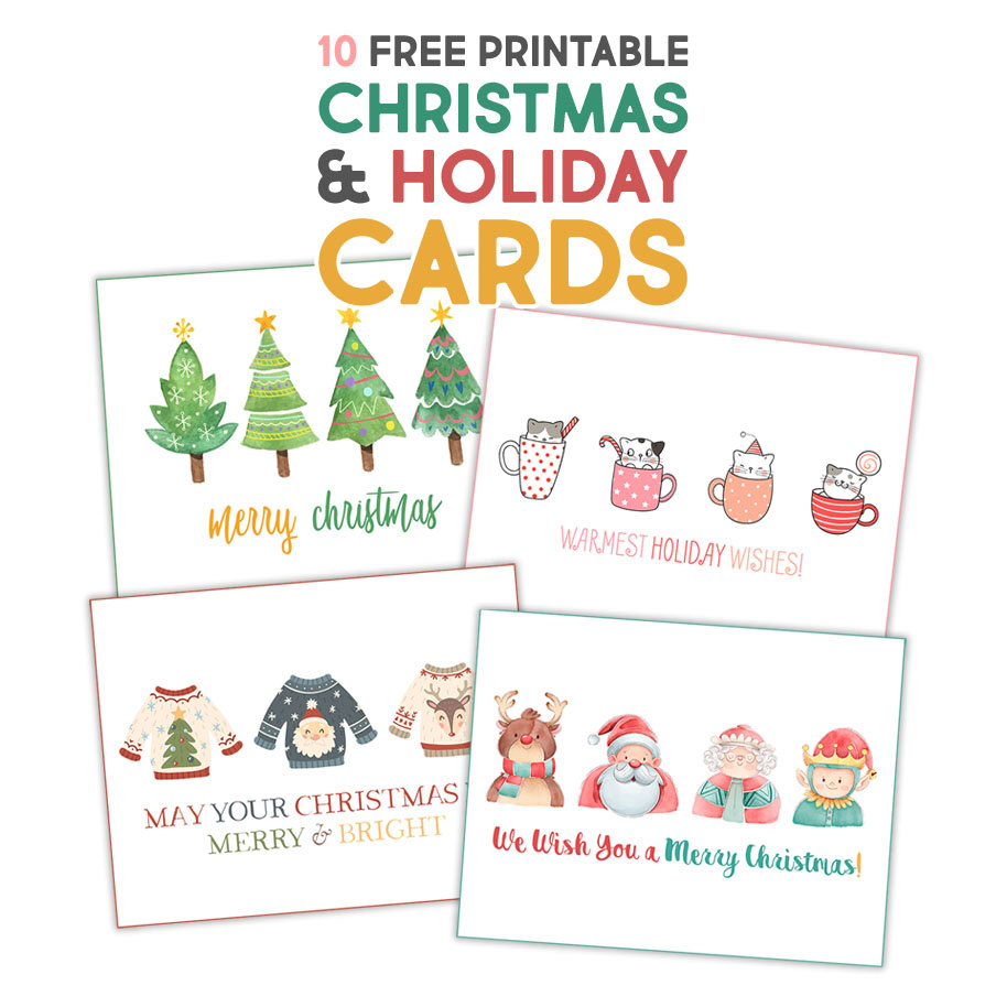 Fabulous Free Printable Christmas &amp;amp; Holiday Cards - The Cottage Market regarding Free Printable Holiday Cards
