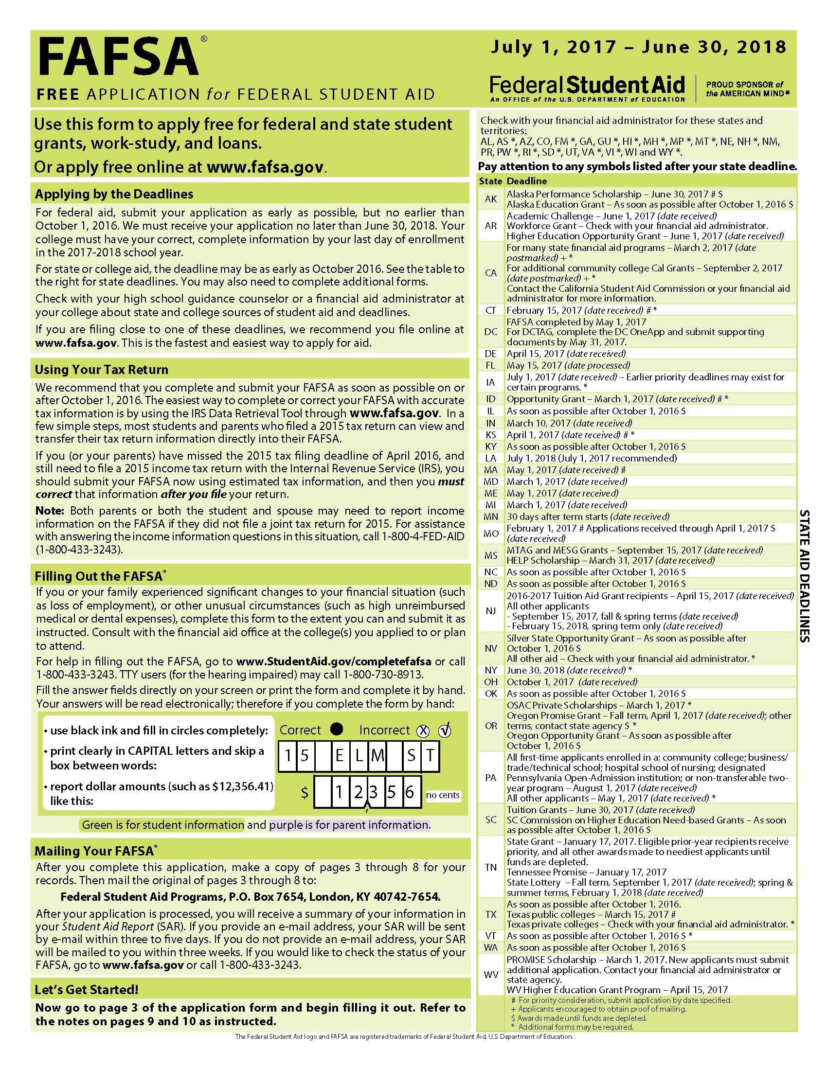 Fafsa Printable Signature Page - Worksheets Library with regard to Free Printable Fafsa Application Form