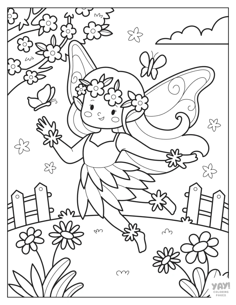 Fairy Coloring Pages (Free Printables) with regard to Free Printable Fairy Coloring Pictures