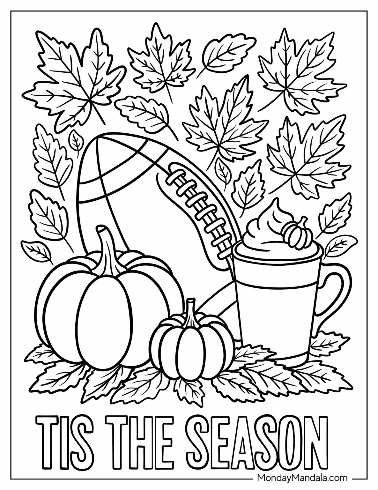 Fall Coloring Pages For Adults (Free Pdf Printables) for Free Fall Printable Coloring Sheets