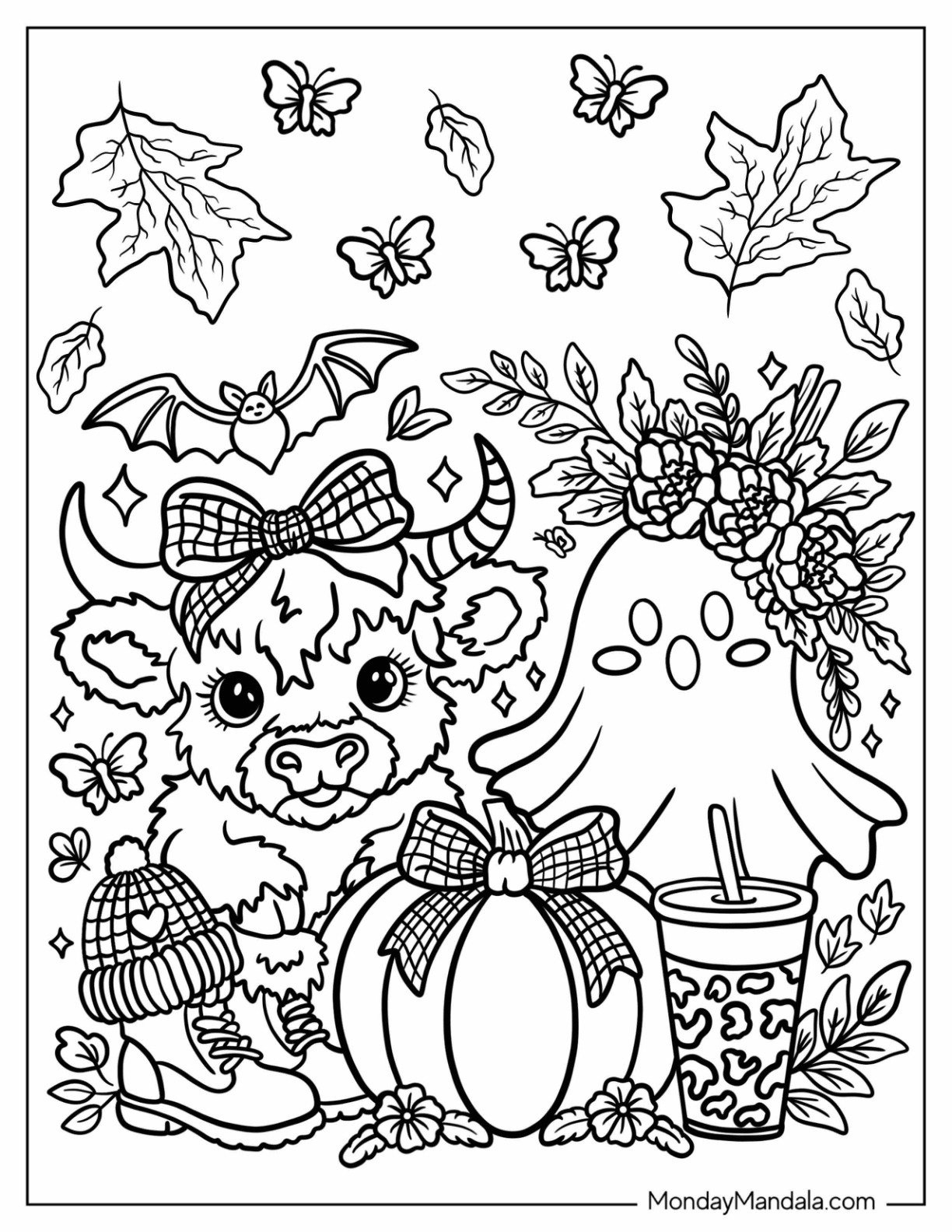 Fall Coloring Pages For Adults (Free Pdf Printables) throughout Free Printable Fall Coloring Pages