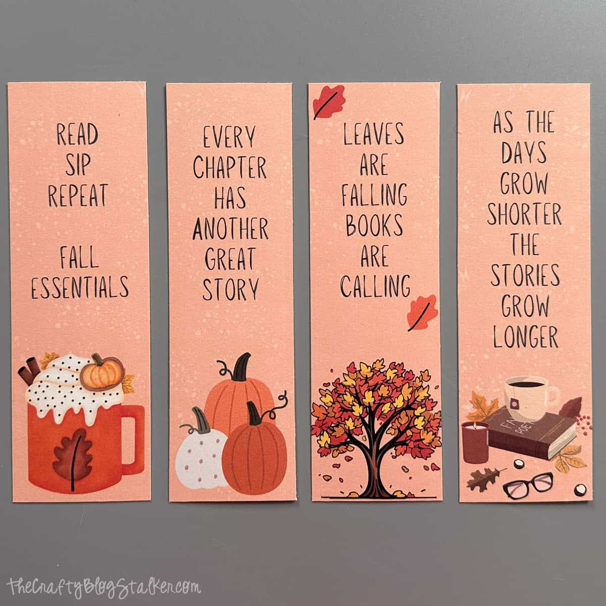 Fall Printable Bookmarks Free - The Crafty Blog Stalker intended for Free Printable Bookmarks