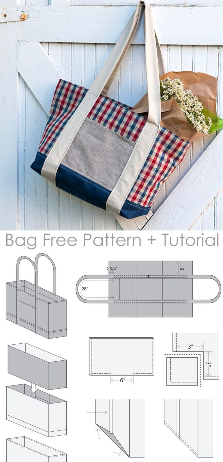 Farmers Market Tote Bag Tutorial throughout Handbag Patterns Free Printable