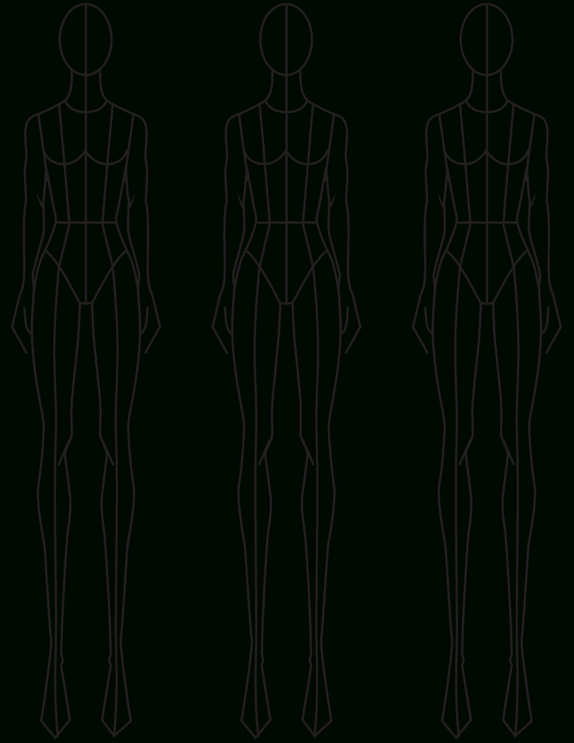 Fashion Sketching: A Step-By-Step Guide To Drawing The Basic throughout Free Printable Fashion Templates