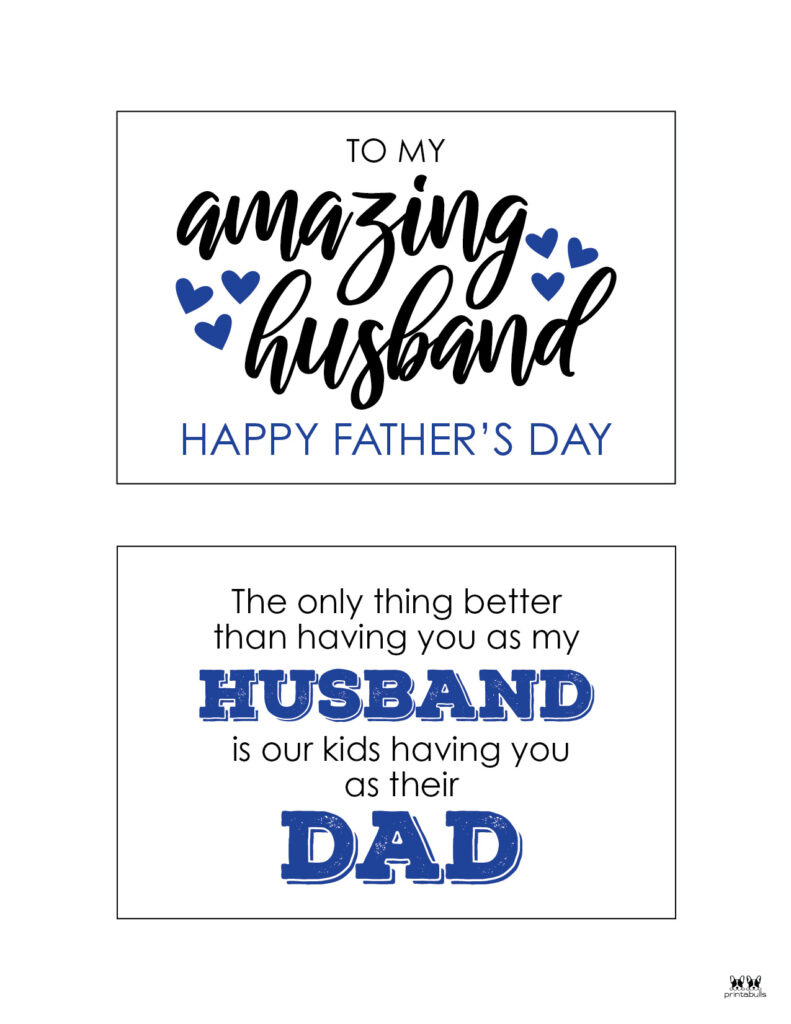 Fathers Day Cards - 50 Free Printables | Printabulls - Worksheets for Free Printable Father&amp;amp;#039;s Day Card From Wife To Husband