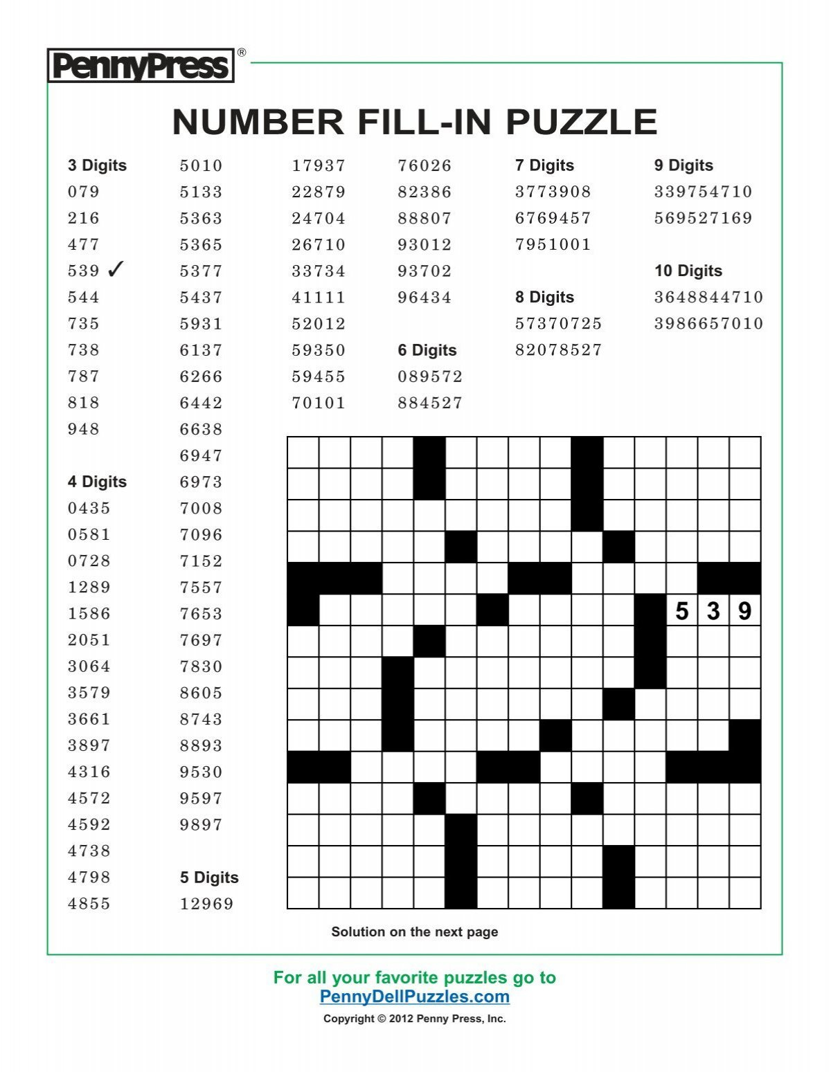 Fill In Puzzles Free Printable - Printable Party Favors throughout Free Printable Fill In Puzzles Online