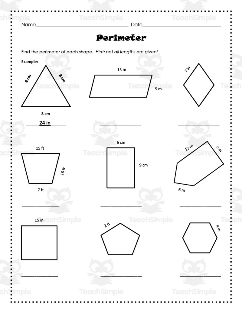 Finding Area And Perimeter Worksheet - Worksheets Library in Free Printable Perimeter Worksheets 3Rd Grade