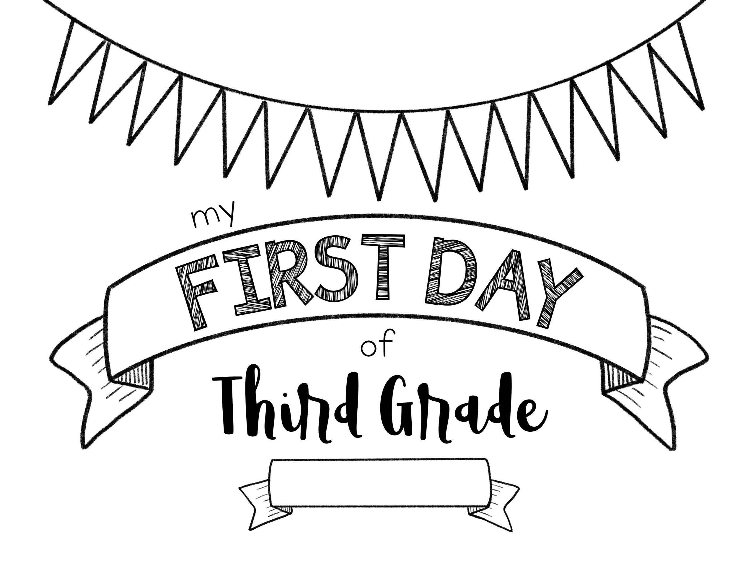 First Day Of 3Rd Grade - Meganhstudio with First Day Of 3Rd Grade Free Printable