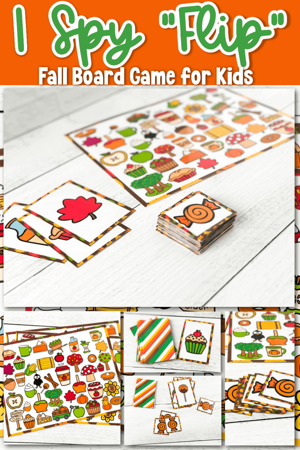 Flip&amp;quot; Engaging Fall Printable I Spy Board Game For Kids within Free Printable Fall File Folder Games