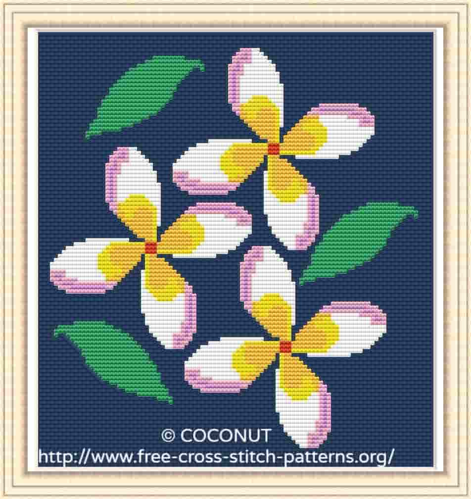 Flower (13) , Free And Easy Printable Cross Stitch Pattern throughout Free Printable Cross Stitch Patterns Flowers