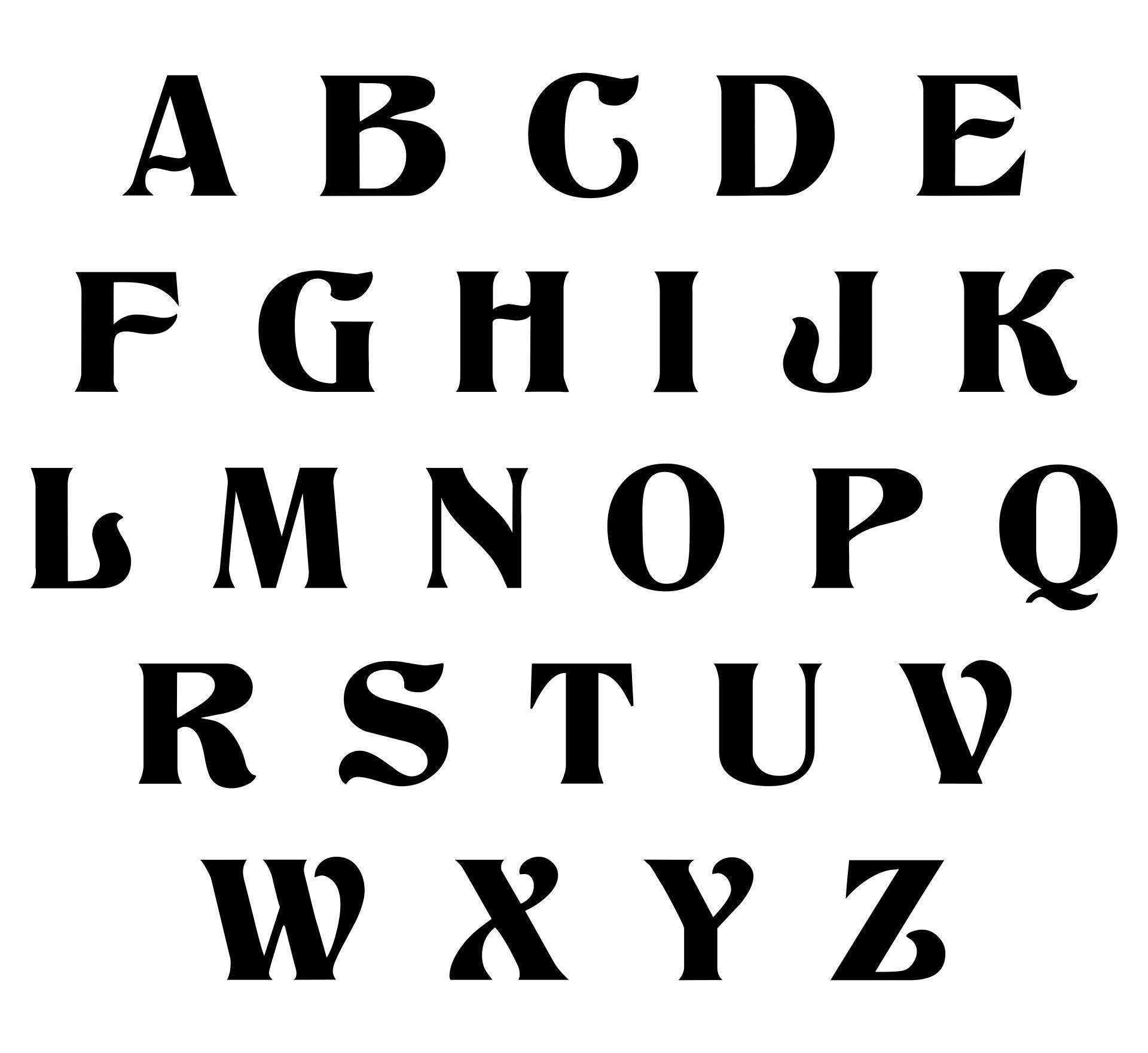 Font Styles Alphabet - 20 Free Pdf Printables | Printablee with Free Printable Fonts