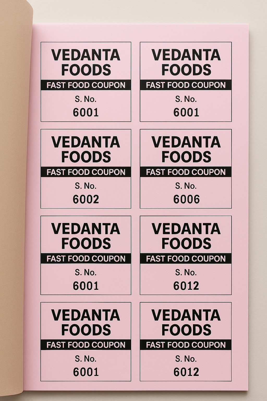 Food Coupon Booklet Printing | Food Coupon For Event intended for Free Printable Kraft Food Coupons
