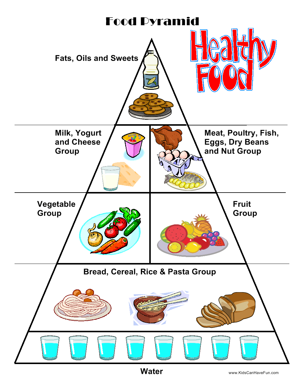 Food Worksheets, Cut &Amp; Paste Activities, Food Pyramid within Free Printable Food Pyramid
