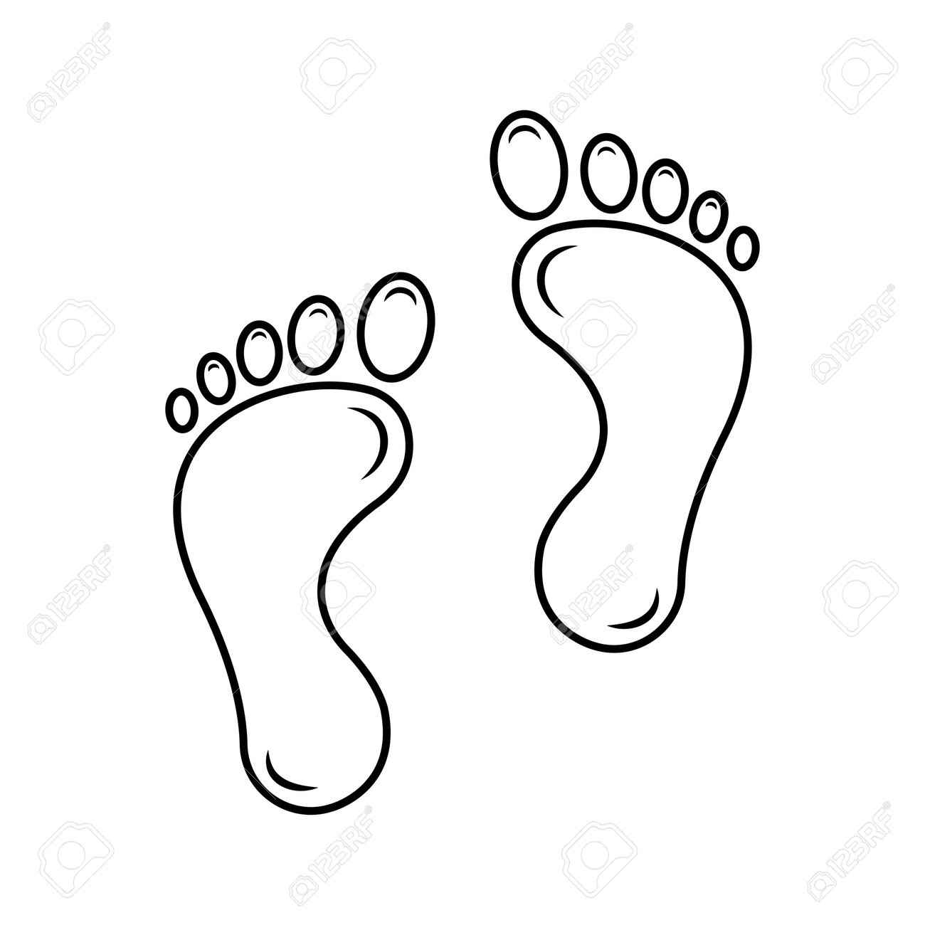 Footprints Icon Vector Illustration Symbol Template Design Royalty throughout Free Printable Footprints