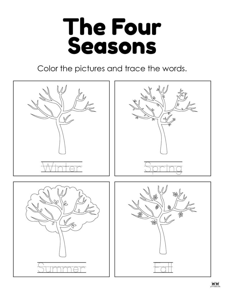 Four Seasons Worksheets & Printables - 51 Pages | Printabulls pertaining to Free Printable Pictures Of The Four Seasons