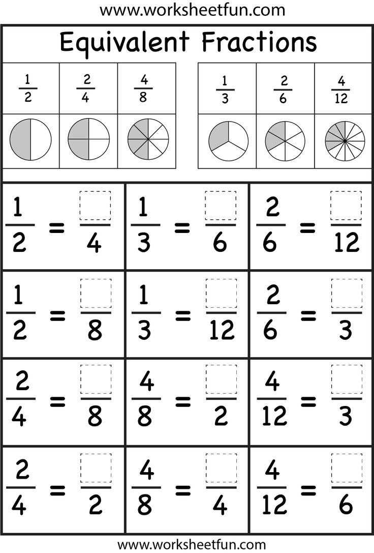 Fraction / Free Printable Worksheets | Math Fractions Worksheets within Free Printable Fraction Worksheets Ks2