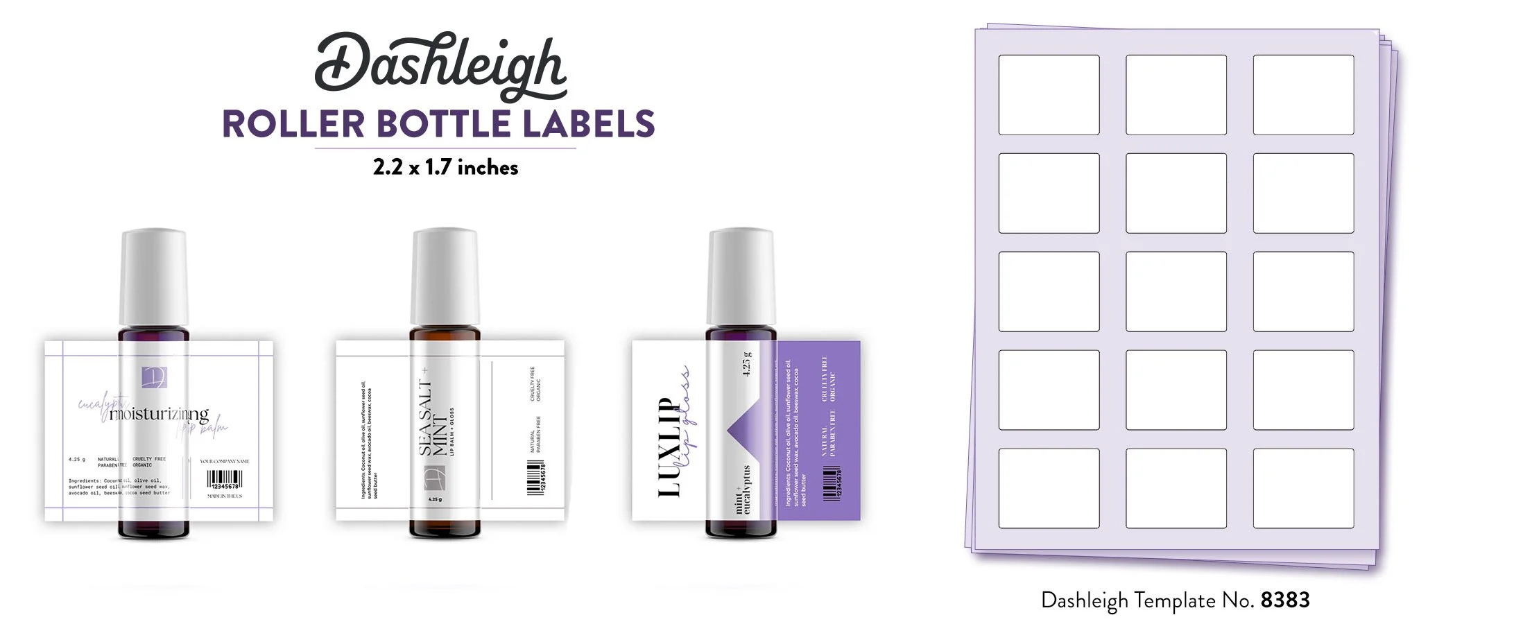 Free 10 Ml Roller Ball Tube Label Templates For Word, Canva, Adobe throughout Free Printable Roller Bottle Labels