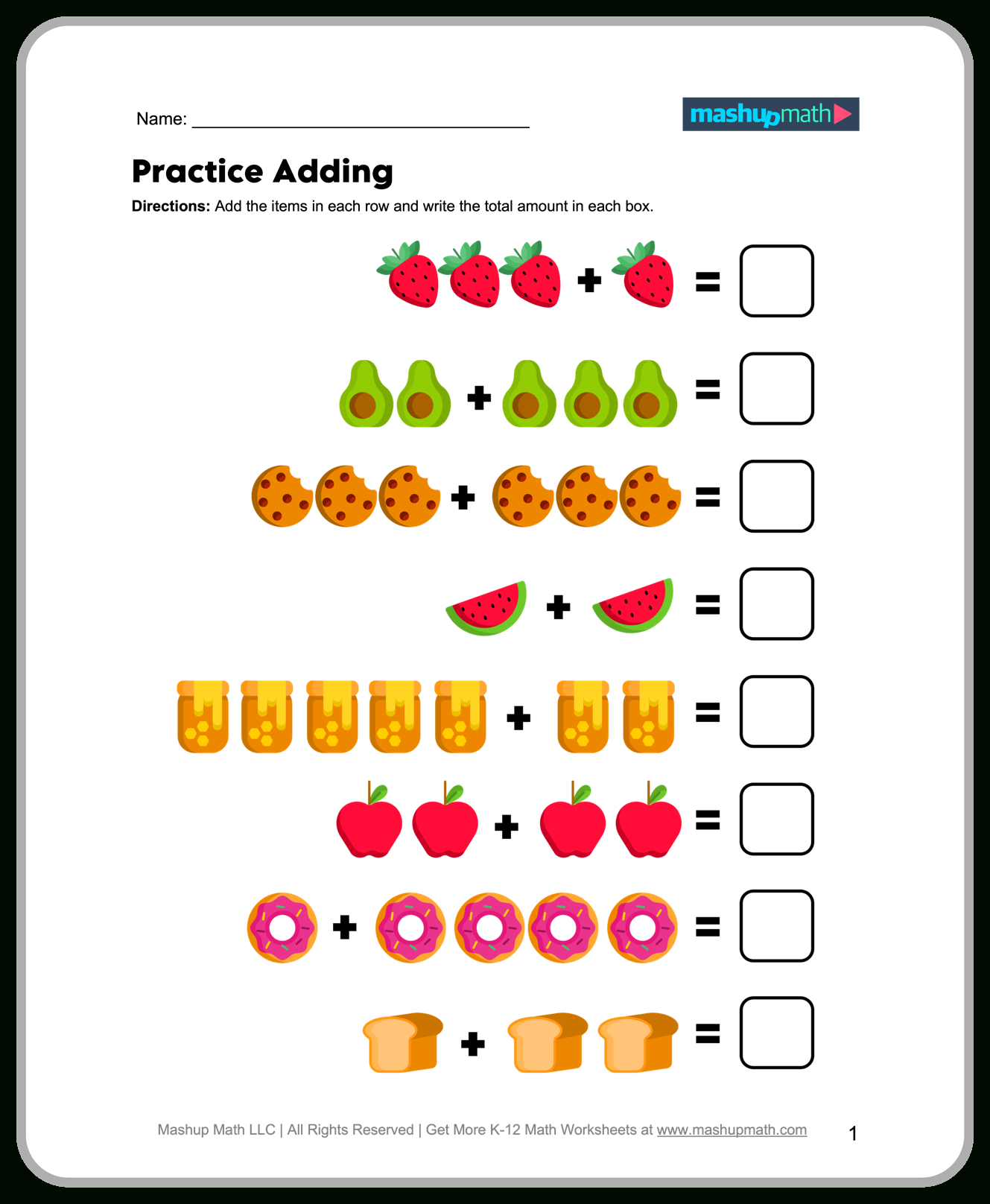 Free 1St Grade Math Worksheets—Printable W/ Answers — Mashup Math regarding Free Printable First Grade Math Worksheets