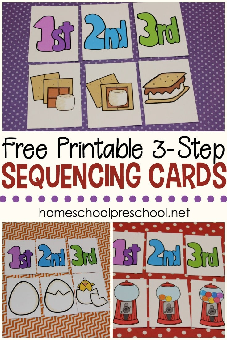 Free 3 Step Sequencing Cards For Preschoolers | Free Homeschool regarding Free Printable Sequencing Cards For Preschool