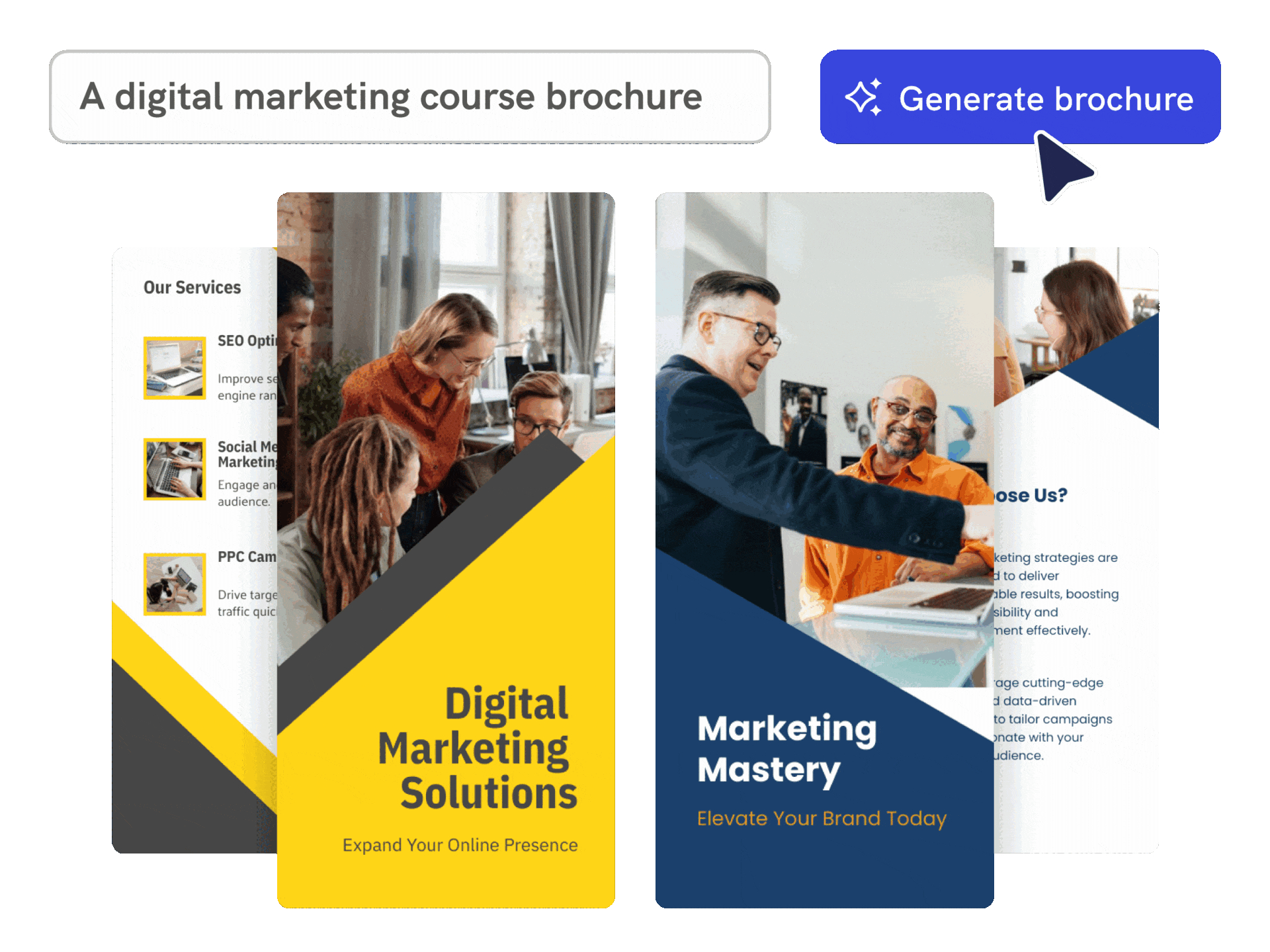 Free Ai Brochure Maker—Piktochart Ai with regard to Online Brochure Maker Free Printable