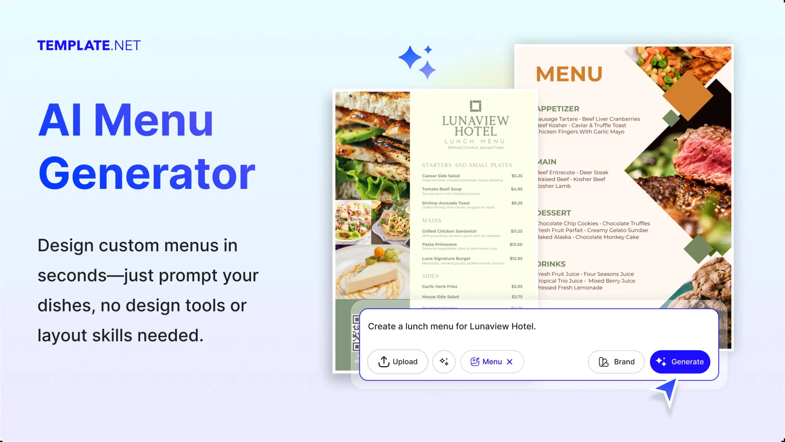 Free Ai Menu Generator, Free Menu Maker Online for Free Online Printable Menu Maker
