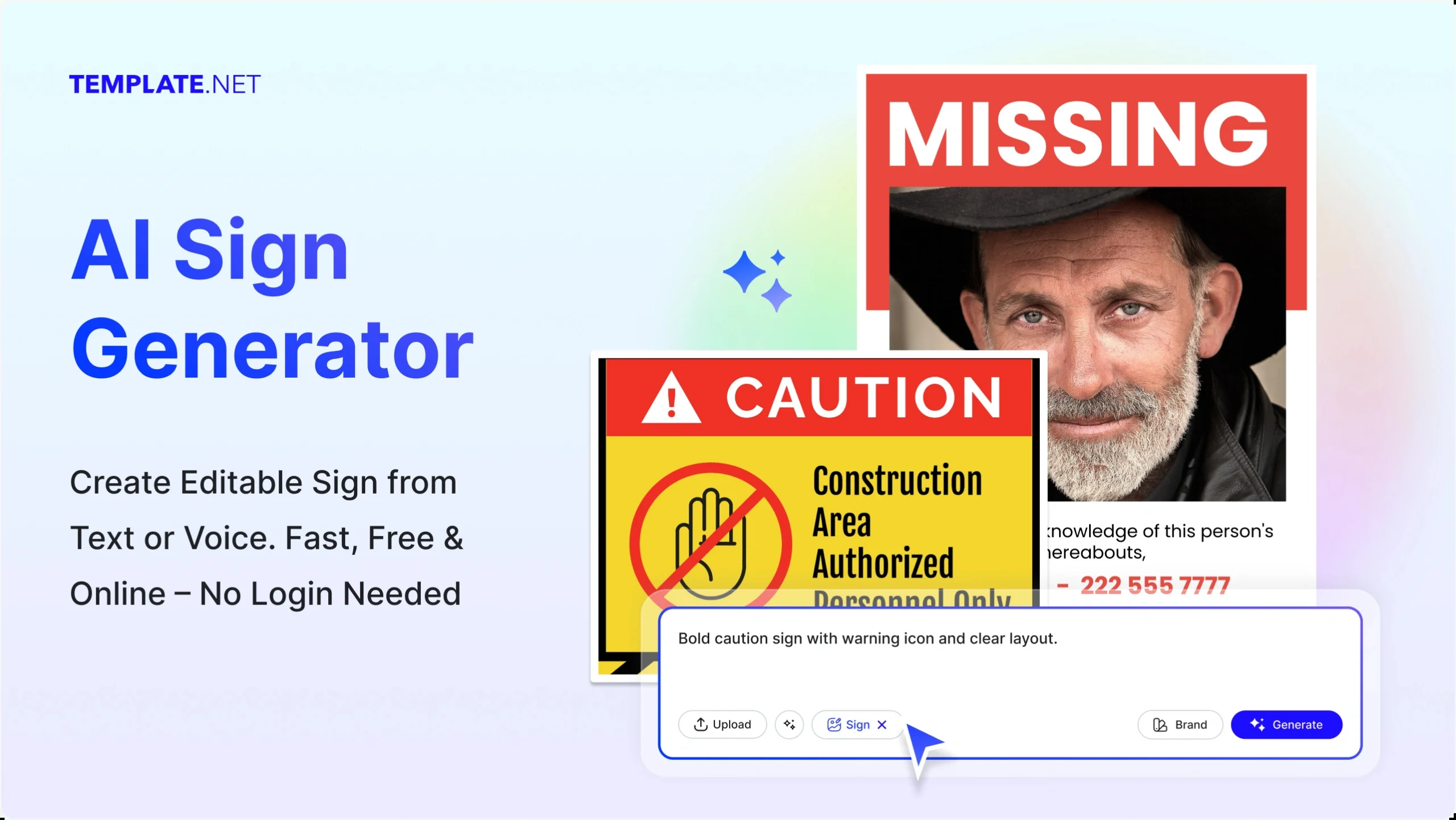 Free Ai Sign Generator, Free Sign Maker Online throughout Printable Sign Maker Online Free