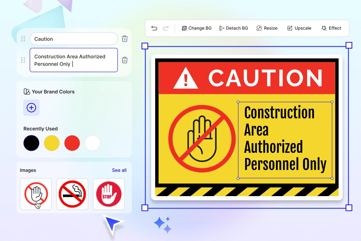 Free Ai Sign Generator, Free Sign Maker Online throughout Printable Sign Maker Online Free