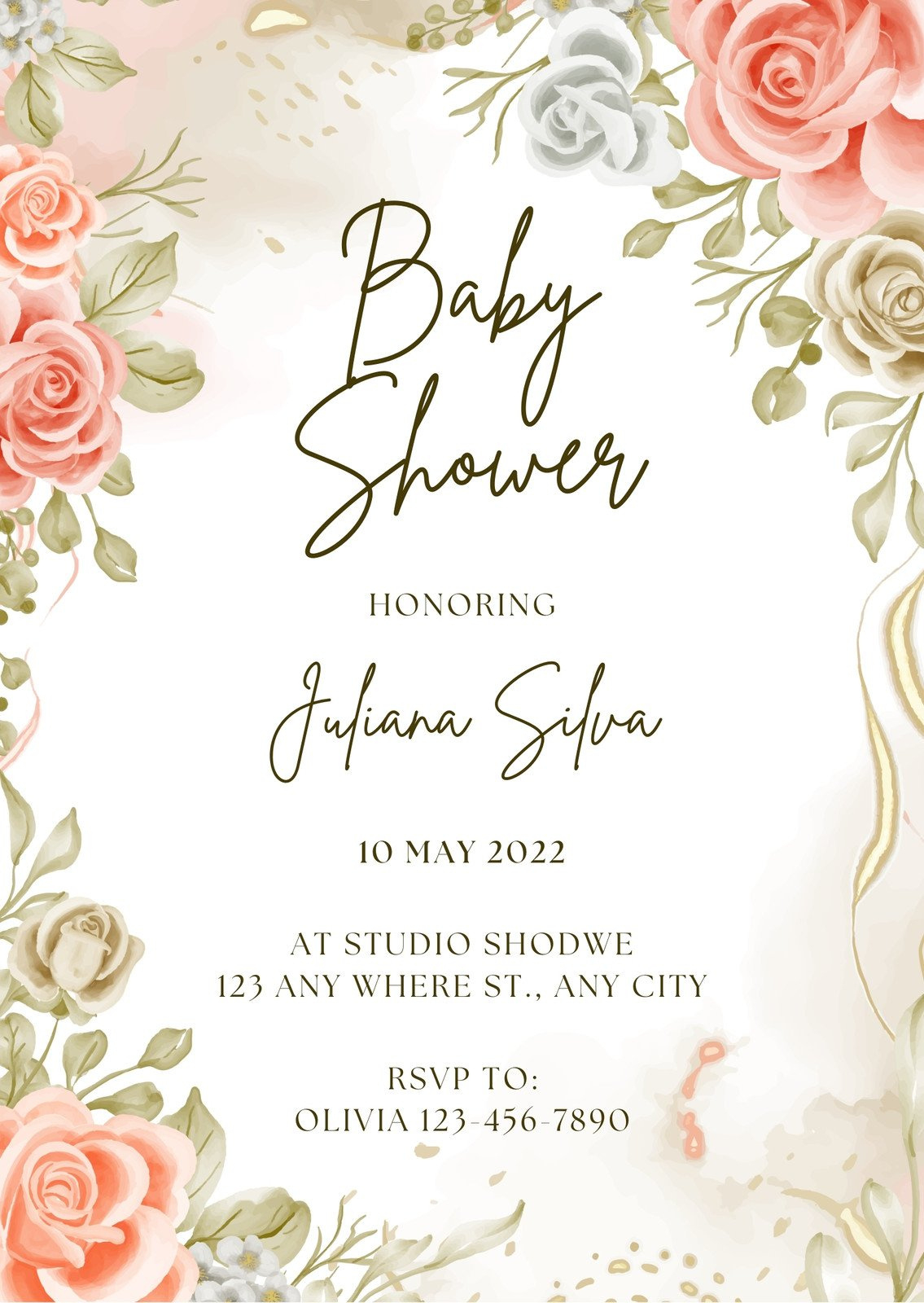 Free And Customizable Baby Shower Templates regarding Free Printable Baby Shower Invitations