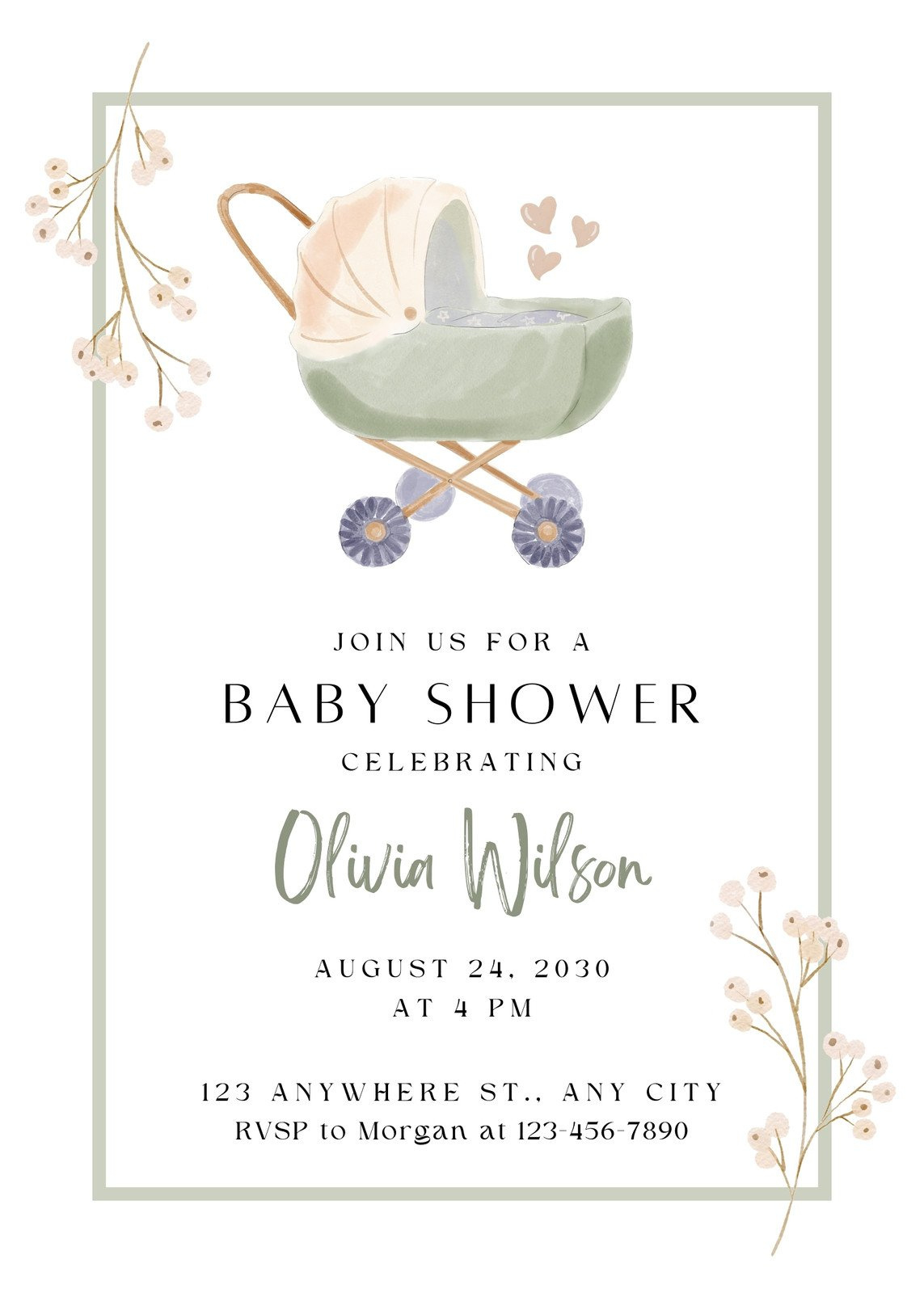 Free And Customizable Baby Shower Templates - Worksheets Library for Baby Invitations Printable Free