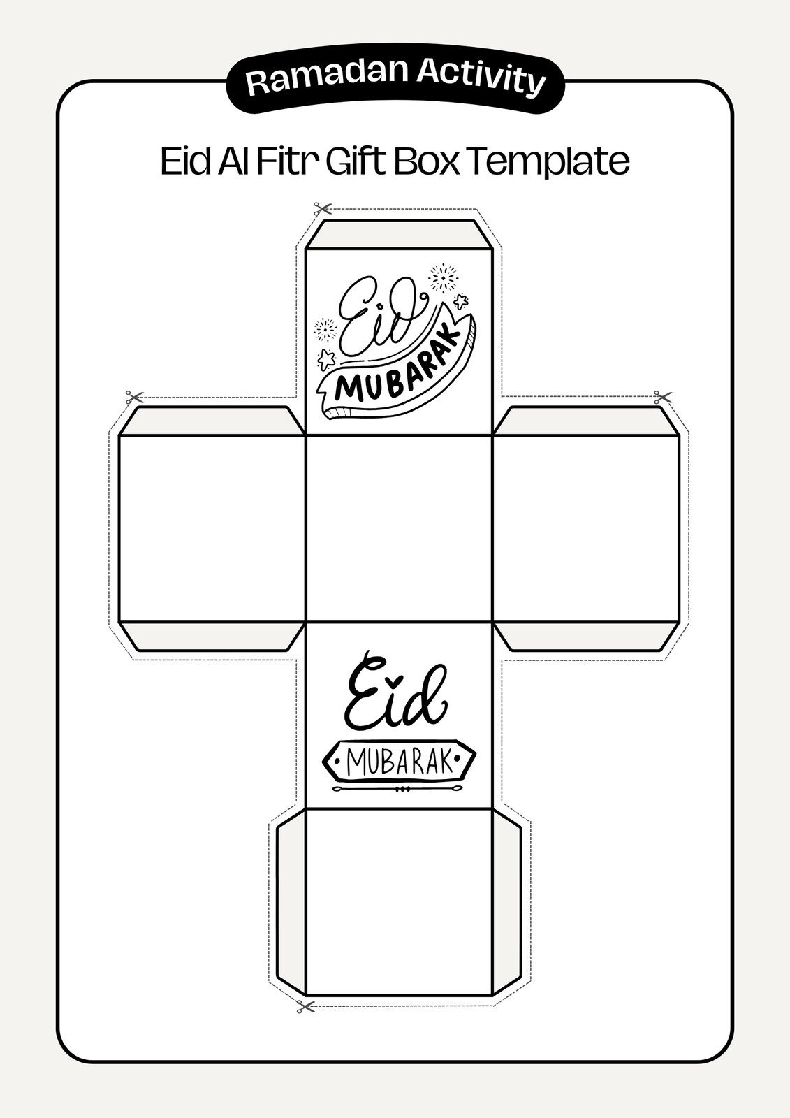Free And Customizable Blind Box Templates throughout Gift Box Templates Free Printable
