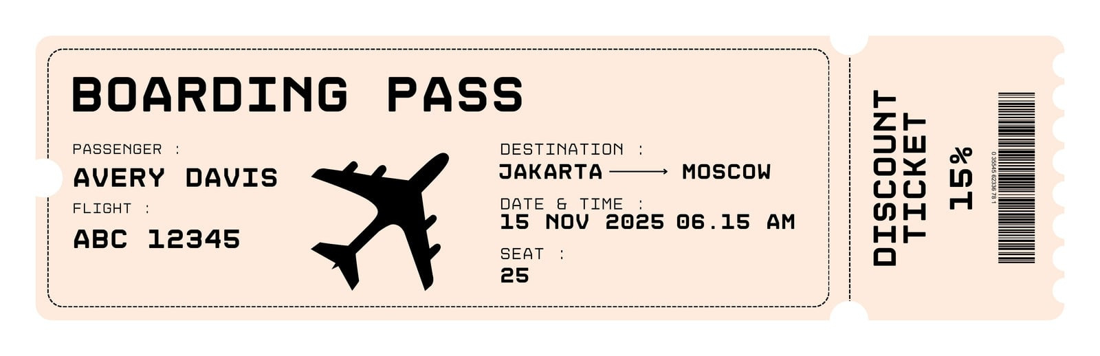 Free And Customizable Boarding Pass Templates within Free Printable Boarding Pass