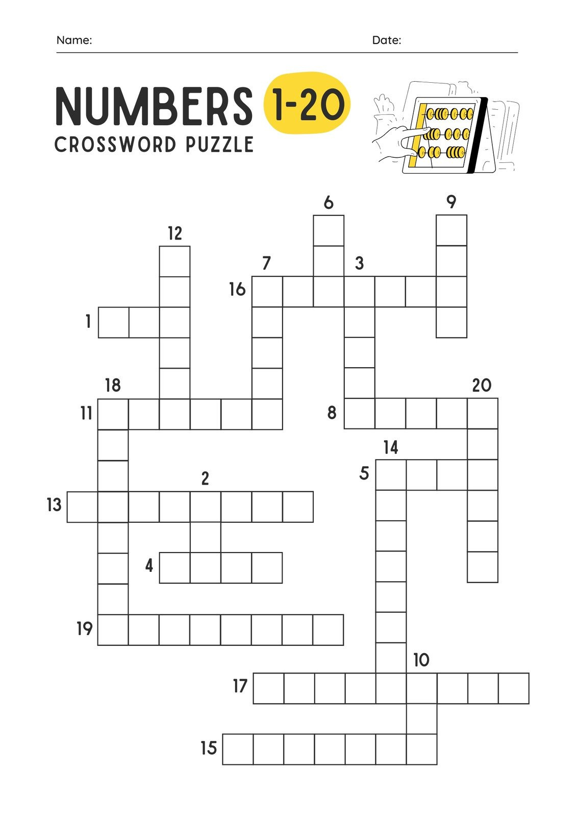 Free And Customizable Crossword Puzzle Templates | Canva in Crossword Maker Free Printable