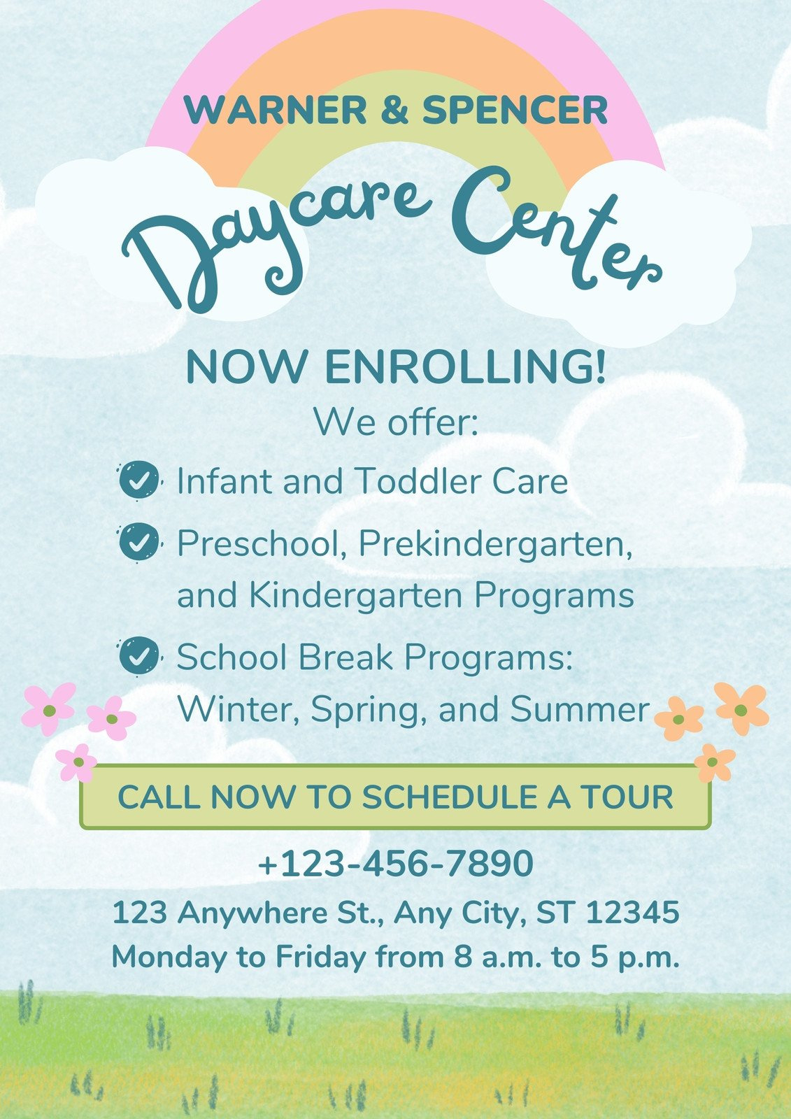 Free And Customizable Daycare Templates with regard to Free Printable Home Daycare Flyers