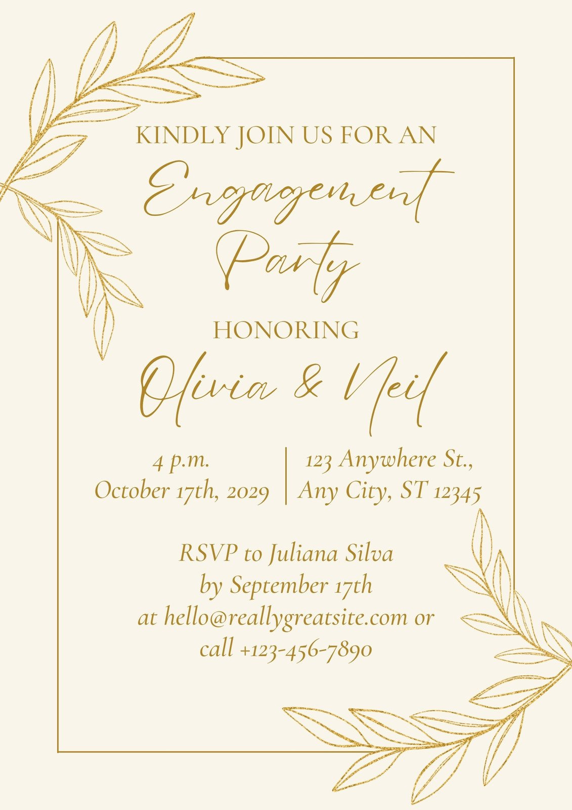 Free And Customizable Engagement Party Templates | Canva throughout Free Printable Engagement Invitations